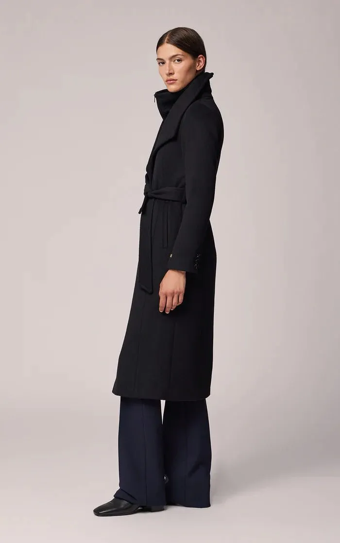 SOIA&KYO ILANA - Slim-Fit Classic Wool Coat With Bib Collar