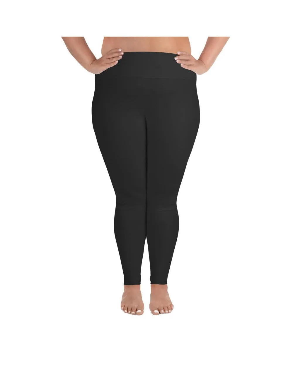 Solid Charcoal Grey Plus Size Leggings