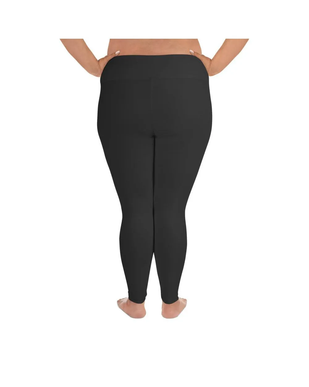 Solid Charcoal Grey Plus Size Leggings