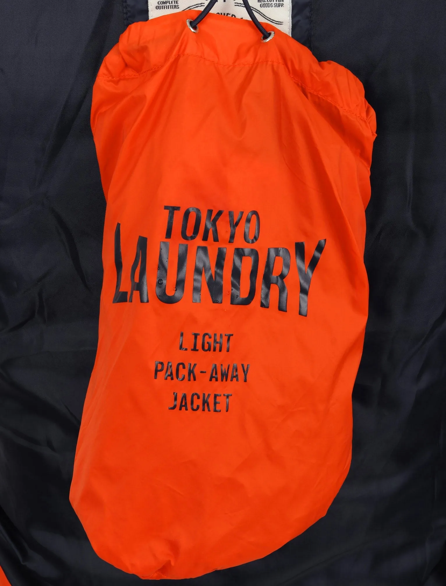 Syros Light Packaway Funnel Neck Quilted Jacket in Spicy Orange - Tokyo Laundry