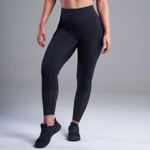 Thalia Dotted Detailed Leggings in Black