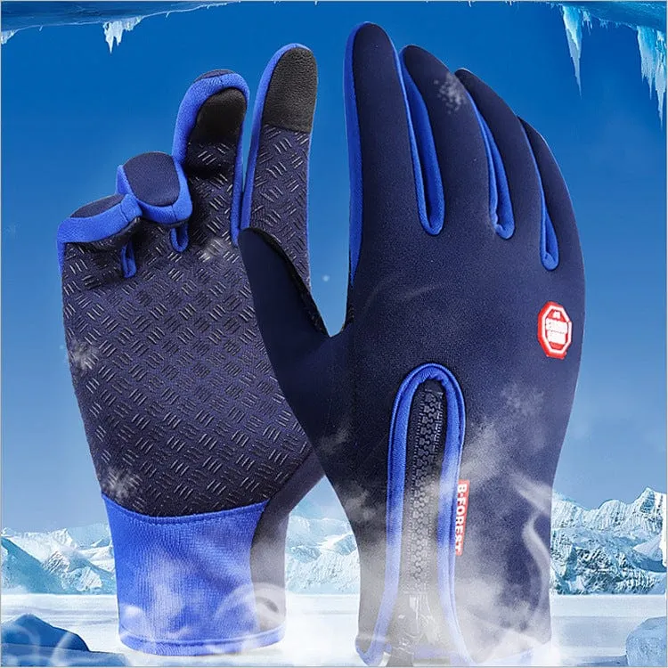 Touchscreen winter thermal gloves