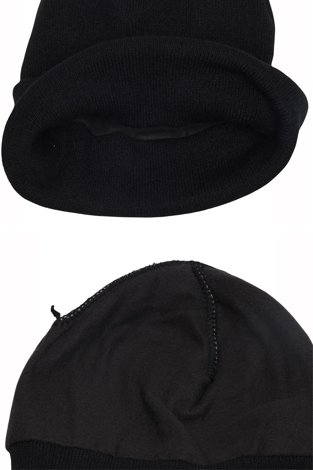 Unisex Thermal Heat Knitted Caps - 1/2 Pack