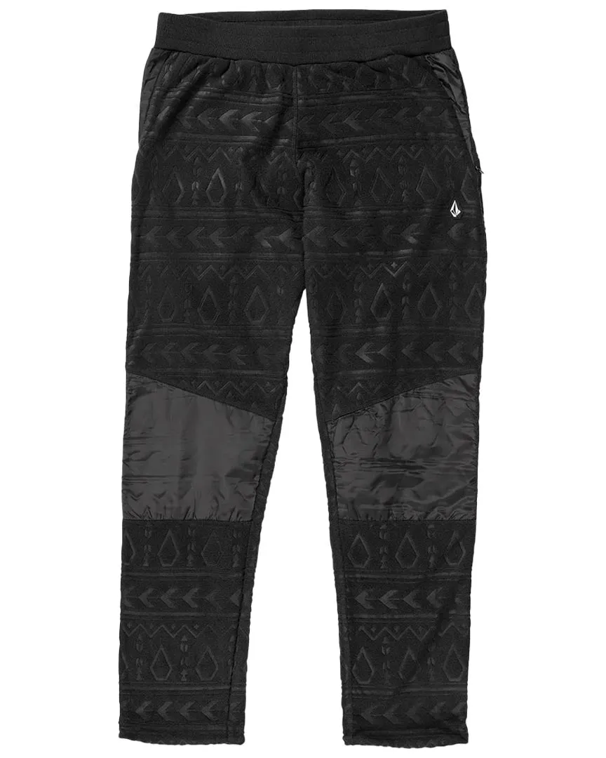 Womens Polar Fleece Pants - Black