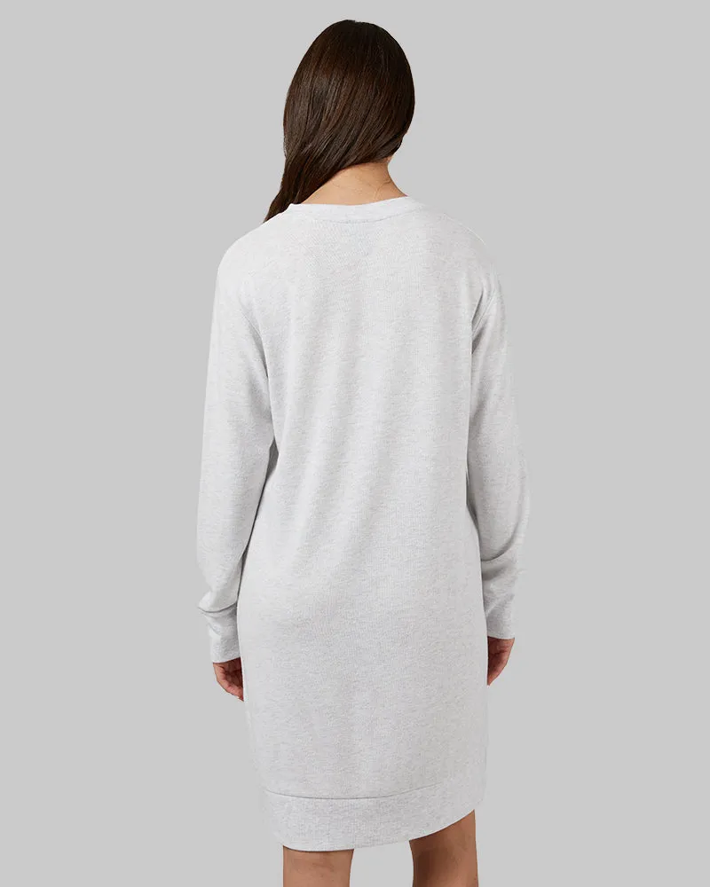 WOMEN'S SOFT SWEATER KNIT VNECK DRESS