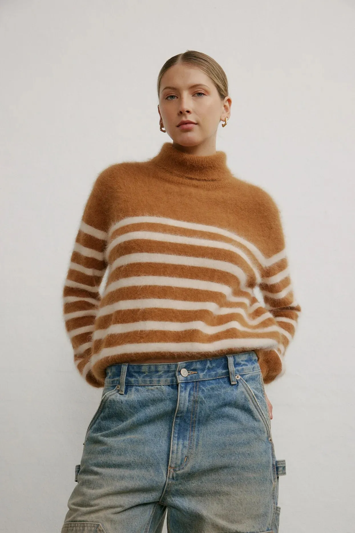 WORLD OF NOMADS Tessa Roll Neck Knit